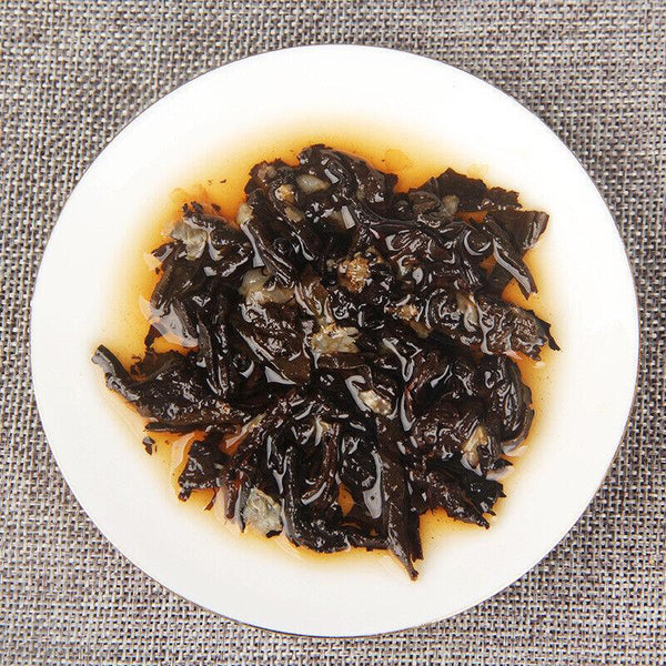 CIFbuy200g Yunnan Puerh Tea Jasmine Pu-erh Ripe Tea Cake Flower Flavour Pu'er Old Tea