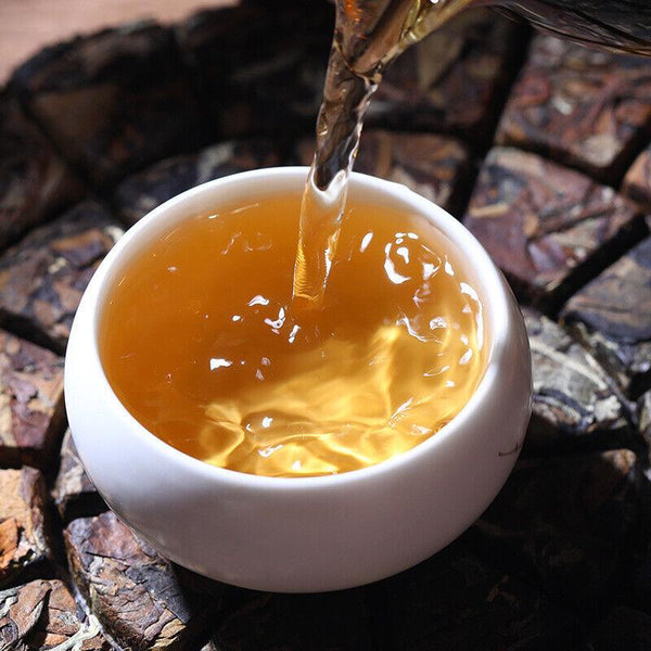CIFbuy Yunnan Menghai high mountain tea hand broken tea Shou Mei old white tea 12.6oz