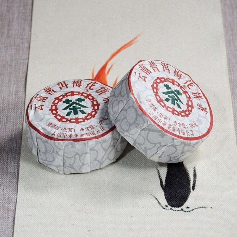 CIFbuy Chinese Tea 2019 Plum Blossom Cake Pu'er Raw Tea Cake 100g Yunnan Pu'er Tea