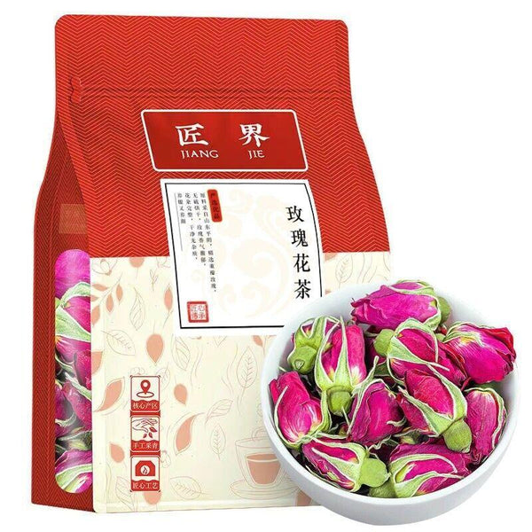 CIFbuy Rose TeaPingyin Red Rose TeaNatural Heavy Dried Rose Flower Herbal Tea 250g