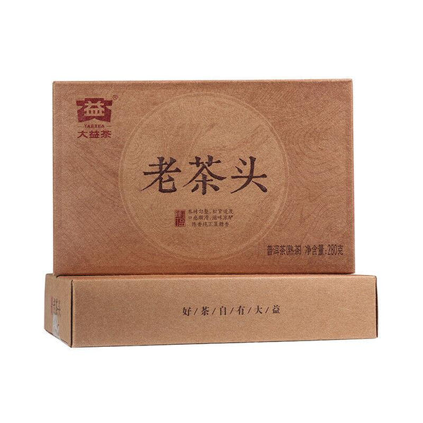 CIFbuy Lao Cha Tou TAETEA Dayi Ripe Pu Er Cha Tou Old Brick Shu Puerh Tea 280g