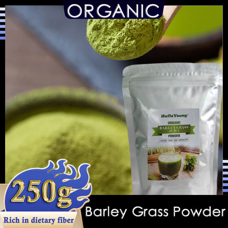 HelloYoung Imported Unsweetened Premium Organic Barley Grass Chlorophyll & Trace Minerals No Maltodextrin & Sugar Main image