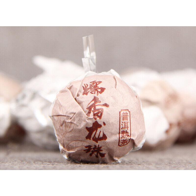 CIFbuy Glutinous Rice Fragrance Puerh Ripe Tea Dragon Pearl 500g Puerh Tea Tuocha