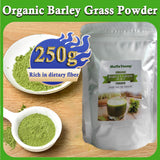 Unsweetened Premium Organic Barley Grass Powder 250g Antioxidant-Rich, Energy Booster Organic Grass Powder