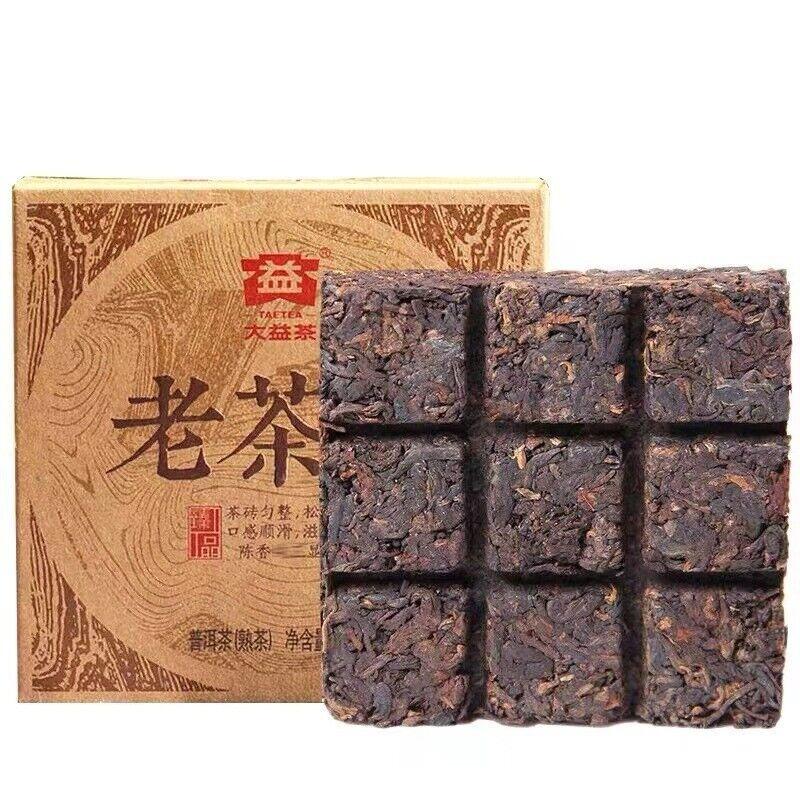 CIFbuy 2014 TAETEA Lao Cha Tou Dayi Menghai Puerh Puer Ripe Tea Brick 100g 1401 Batch Secondary image