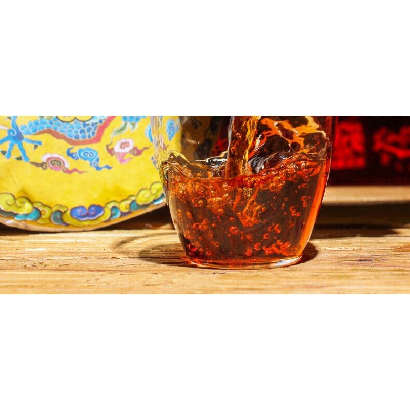 CIFbuy Yunnan Pu'er Tea Ripe Tea Cake Lao Banzhang Ripe Tea Cake 357g