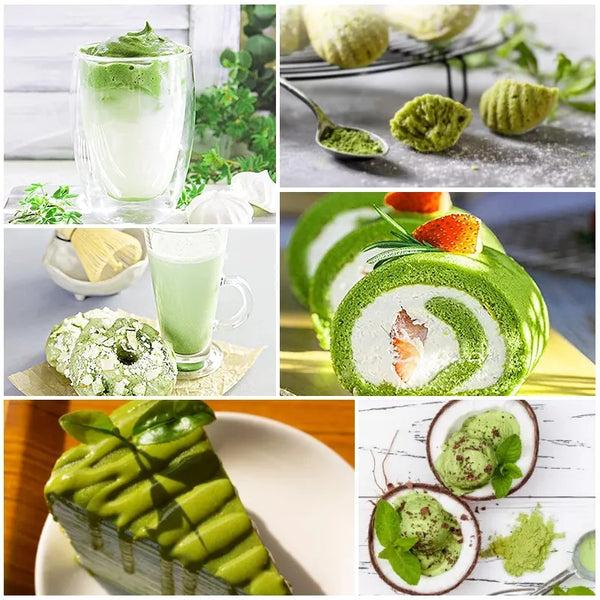 matcha green tea powder Pure Instant Matcha Powder DIY Dessert Slimming Weight Loss Products Improves Digestion Gut Health