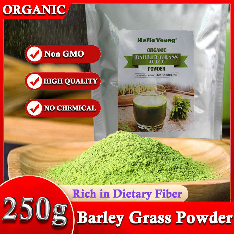 Barley grass official store Organic Barley Grass Powder original 250g Protein. Great for Juices, Smoothies, Shakes, Yogurts Main image