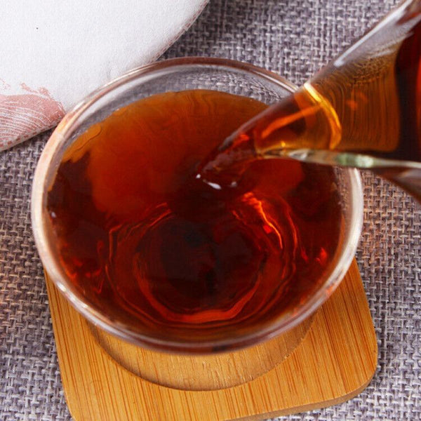 CIFbuy Yunnan Pu'er Ripe Tea 357g Big Golden Bud Ripe Puerh Tea Cake