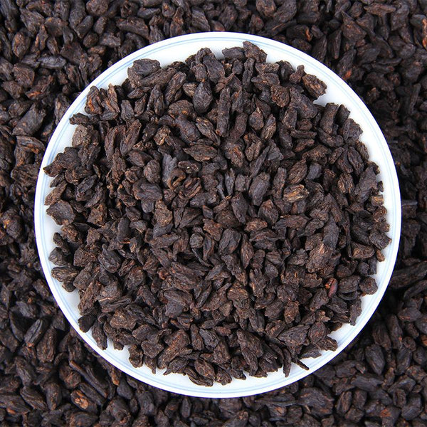 CIFbuy Yunnan Puer Tea Ripe Tea Fossil Aged Old Tea Heads Upgraded Loose Leaf Tea Sticky Broken Silver 500g