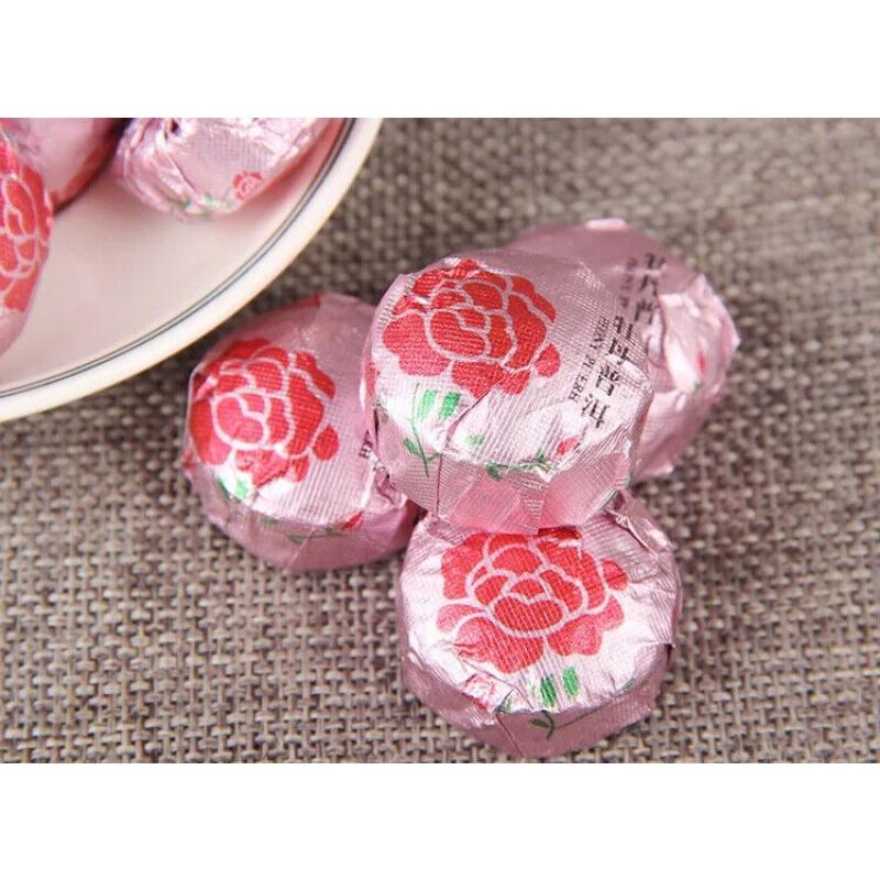 CIFbuyYunnan Flower Tea 500g Peony Flavor Shu Puer Mini Tuo Cha Fermented Pu Er Tea