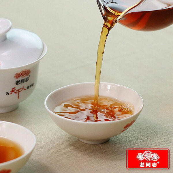 CIFbuy LaoTongZhi 2017 Ripe Puer Chun Xiang Tea Cake Batch 171 Shu Pu Er Tea 357g