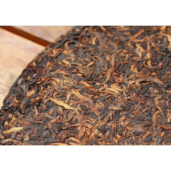 CIFbuy 357g Yunnan Pu'er Tea Palace Tea Cake Menghai Mature Cake Old Tea Qizi Cake