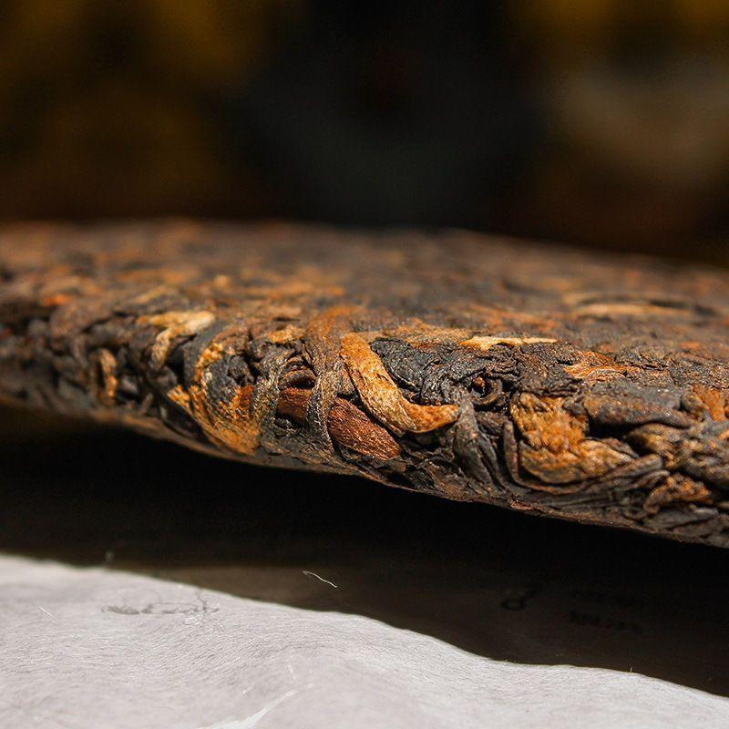 CIFbuy 357g Yunnan Pu-erh Ripe Tea Cake Old Puerh Tea Mabanggongcha Cooked Pu'er Tea