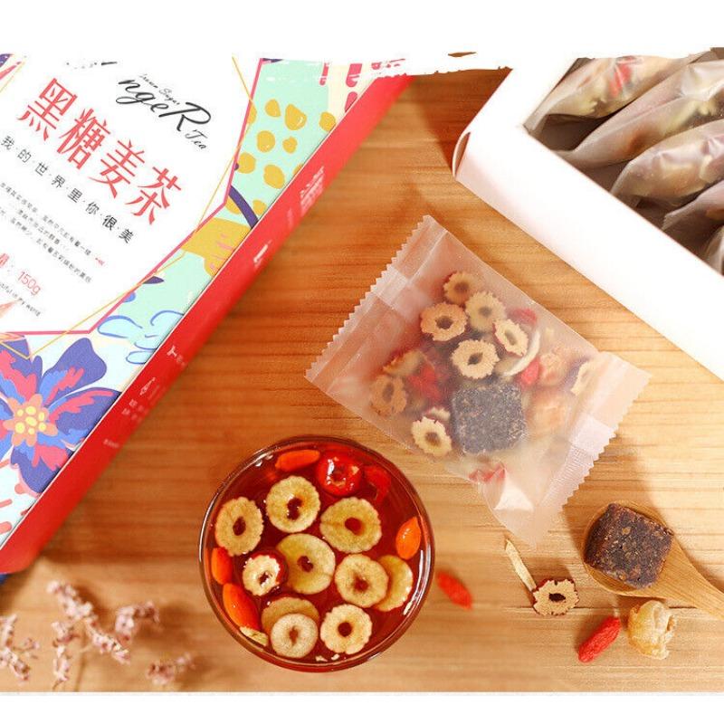 CIFbuy Brown Sugar Ginger Tea Longan Jujube Goji Berry Black Sugar Ginger Jujube Tea