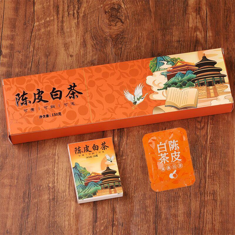 CIFbuy Fuding White Tea Old White Tea Gift Box with Small Pieces, Old Longevity Mei Gong Mei, Orange Crap White Tea, Small Biscuits Tea Cake Smoke Bar
