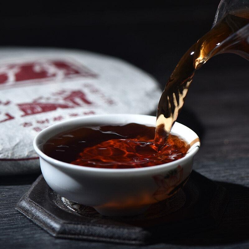 CIFbuy 357g YikuChun Tea Leaves XiaoduSai Ancient Tea Pure Material Pu'er Ripe Tea Cake