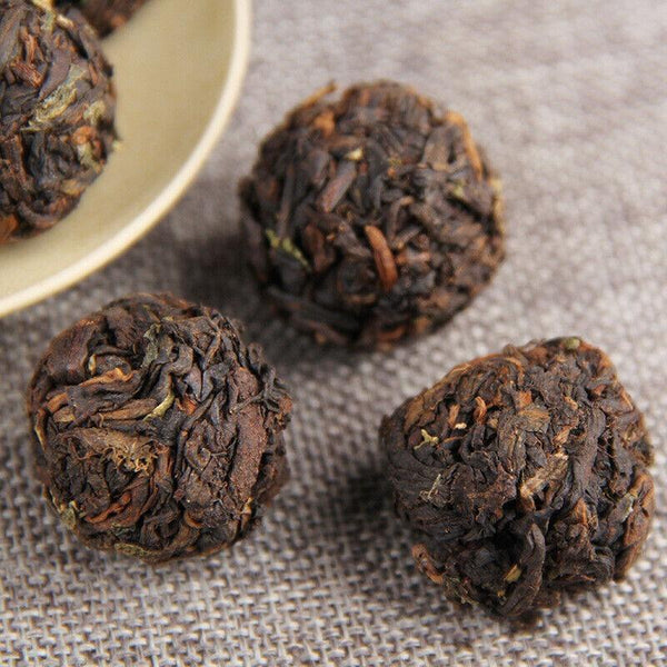 CIFbuy Glutinous Rice Fragrance Puerh Ripe Tea Dragon Pearl 500g Puerh Tea Tuocha