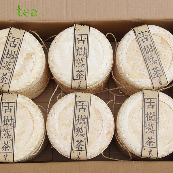 CIFbuy Spring Ancient Tree Tea, Yunnan Puer Tea Made from Ancient Tree Leaves, Loose Leaf Tea, Exquisite Bamboo Basket Packaging, 800g, Soft, Smooth, Sweet
