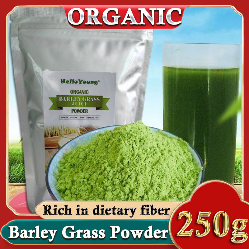 Unsweetened Premium Organic Barley Grass Powder 250g lowering cholesterol, beautiful skin, healthy slimming drink Main image