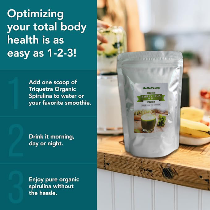Organic Barley Grass Powder original 250g moistening intestines, burning fat, purifying liver