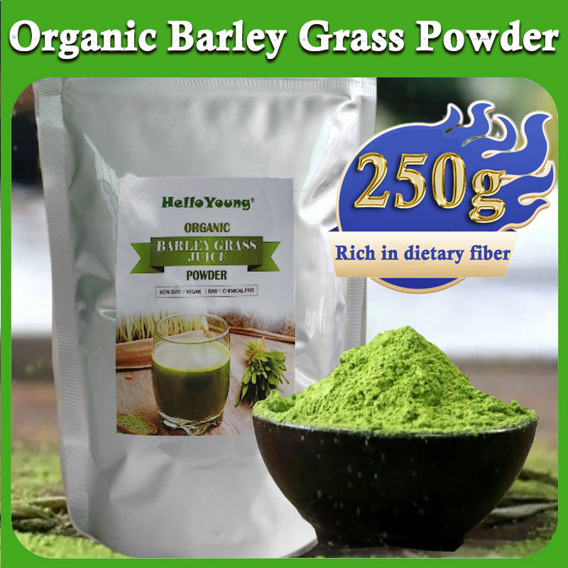 Organic Barley Powder 100% Pure and Natural, No Additives and Preservatives 100% Natural Superfood, Vegan, Gluten Free, Non-GMO, Kosher