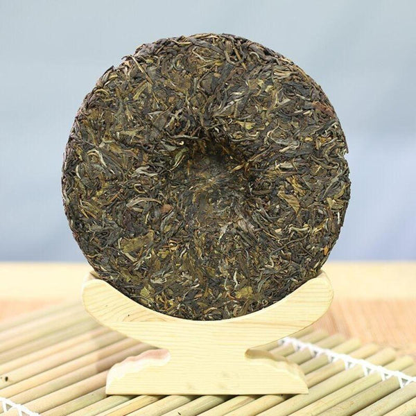 CIFbuy 357g Pure Pressed Soft Sweet Laobanzhang Ancient Tree Raw Seven Sons Yunnan Pu'er Tea Cake