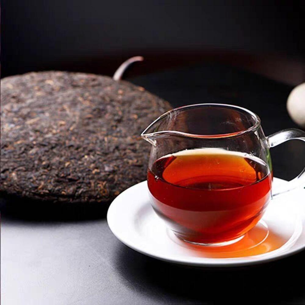 CIFbuy 357g Laobanzhang Aged Ancient Tree Ripe Seven Sons Yunnan Pu'er Tea Cake