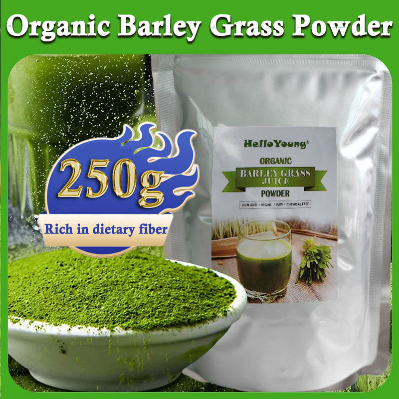 Barley Grass Powder Original 100% Pure And Organic Green Tea Barley Grass Powdered Drink Contains Iron Vitamin C, & Vitamin E – Non-GMO Main image