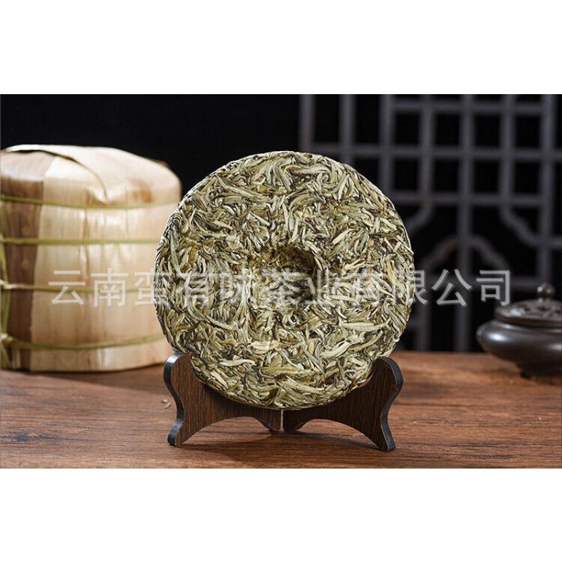 CIFbuy 357g Moonlight White Tea Cake Yunnan Baihao Silver Needle Jinggu Single Bud