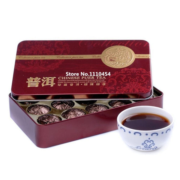 CIFbuy Premium Mini Tuocha Puer Tea with Glutinous Rice Aroma in Tin
