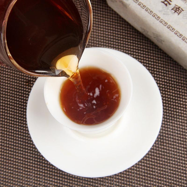 CIFbuy Puerh Tea Ripe Tea Brick Tea Date Fragrant Brick Big Leaf Old Tea Tea