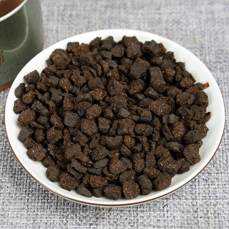 CIFbuyYunnan Puerh Tea Fossil Glutinous Fragrance Broken Silver 100g Tin Cooked Tea