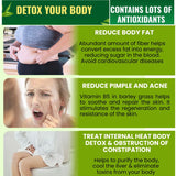HelloYoung Barley Grass Powder Organic 100% Natural Pure Barley Grass Low Sugar Body Detoxification and Weight Loss Barley Health Matcha Beverage