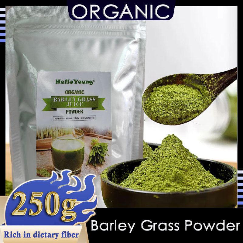 Imported Unsweetened Premium Organic Barley Grass Powder 250g Gluten-Free Soy-Free Vegan & Paleo – Daily Greens Booster