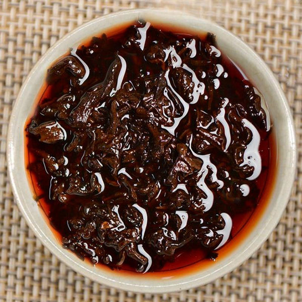 CIFbuy 357g Bulang Puerh Ripe Tea Cake Yunnan Old Pu-erh Cooked Tea Chinese Pu'er Tea