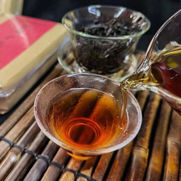 CIFbuy500g Yunnan Old Pu-erh Tea Brick 1997 Zijuan Flower Cooked Puerh Tea Aged Pu'er