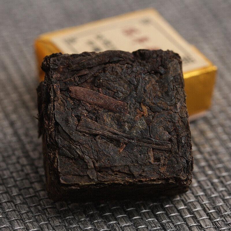 CIFbuy Small Gold Tea Brick 500g Mini Tuo Tea Small Square Brick Aged Pu-erh Ripe Tea
