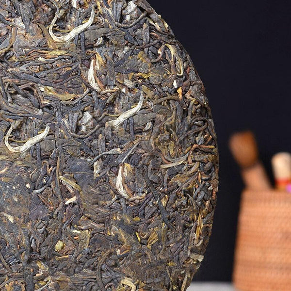 CIFbuy Mengku The More Old The More Fragrant Pu'er Tea 357g Puer Raw Tea Cake Shen