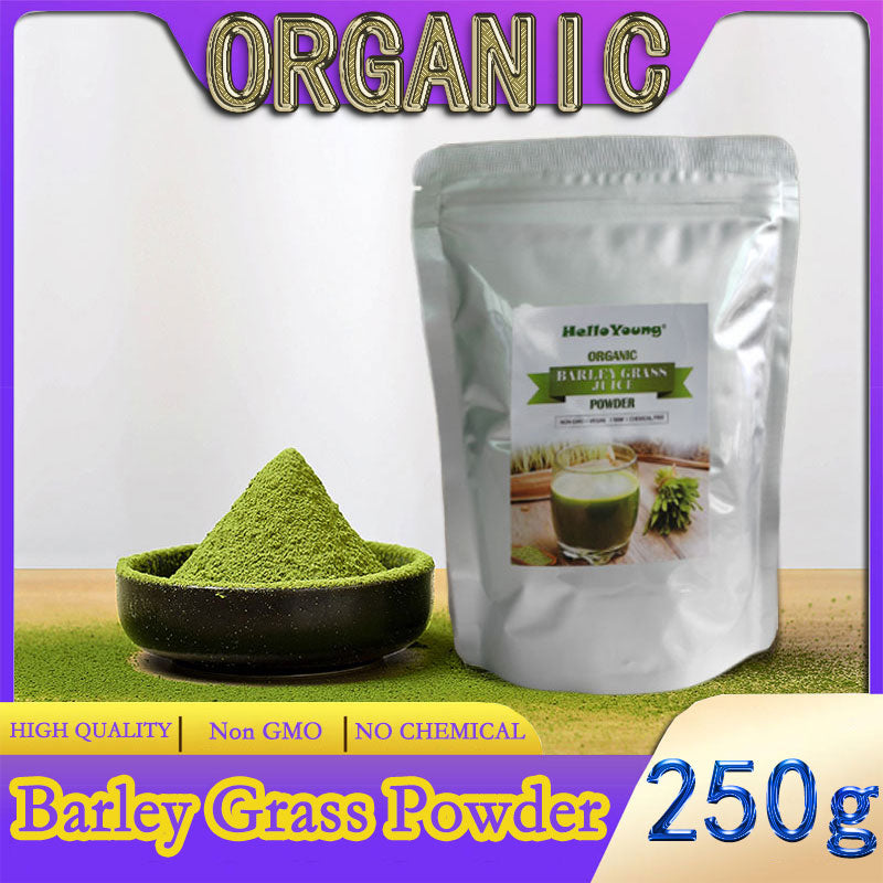 Organic Barley Grass Powder original 250g barley grass official store pure organic barley burning fat, purifying liver, lowering cholesterol, beautiful skin Main image