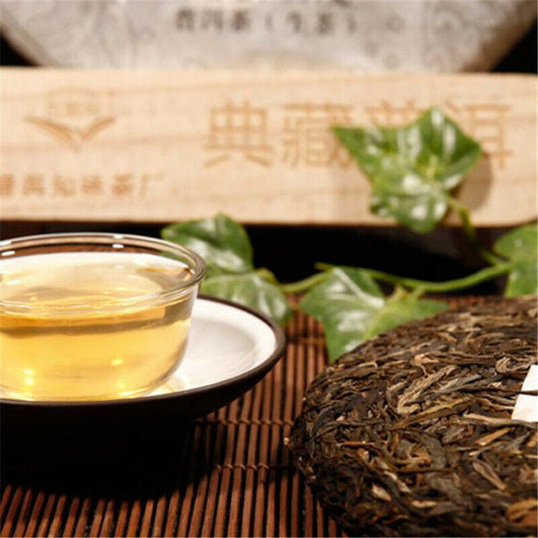 CIFbuy 357g China Yunnan Puerh Tea Cake Raw Puer Menghai Sheng Tea Organic Green Food