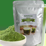 Organic Barley Grass Powder 250g Non-GMO, Finely Ground Whole Dried Young Leaves, Pure, Kosher, Vegan, Bulk. Good Source of Fiber, Protein. Great for Juices, Smoothies, Shakes, Yogurts