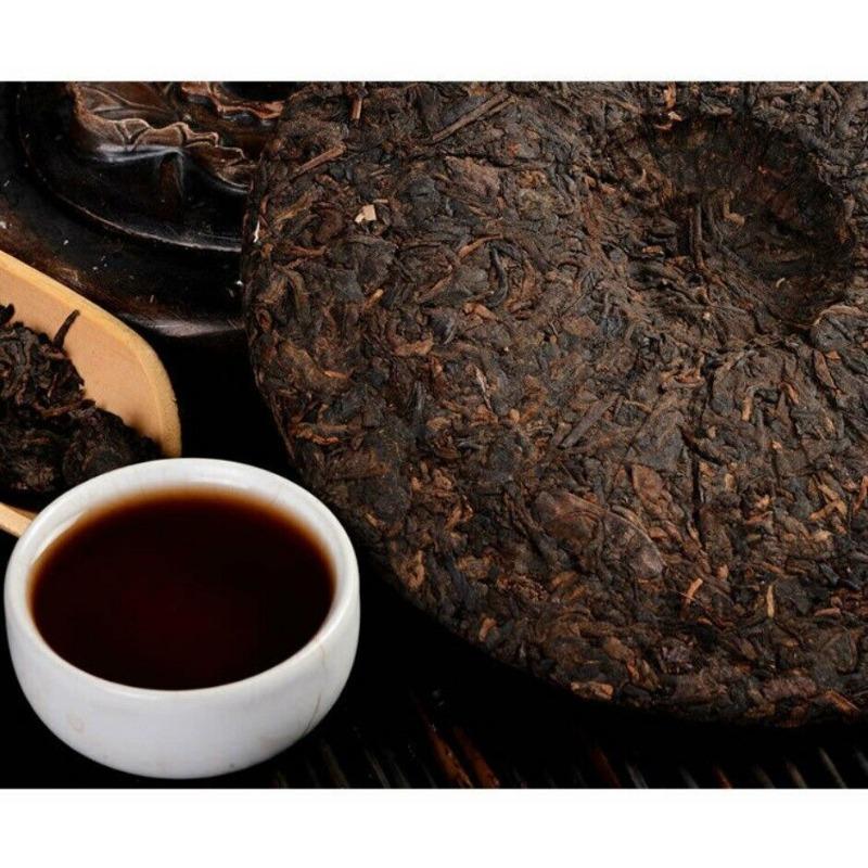 CIFbuy Tong Qing Hao Pu-erh Tea Cake Yiwu Mt. Old Tea Ripe Puer Cooked 357g/12.59oz