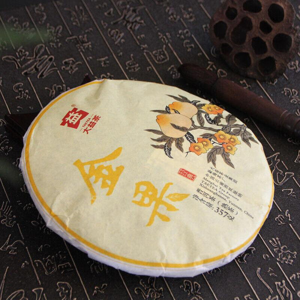 CIFbuy Gold Fruit Menghai Dayi Tea TAETEA Puerh Shu Puer Ripe Pu-erh Tea 357g