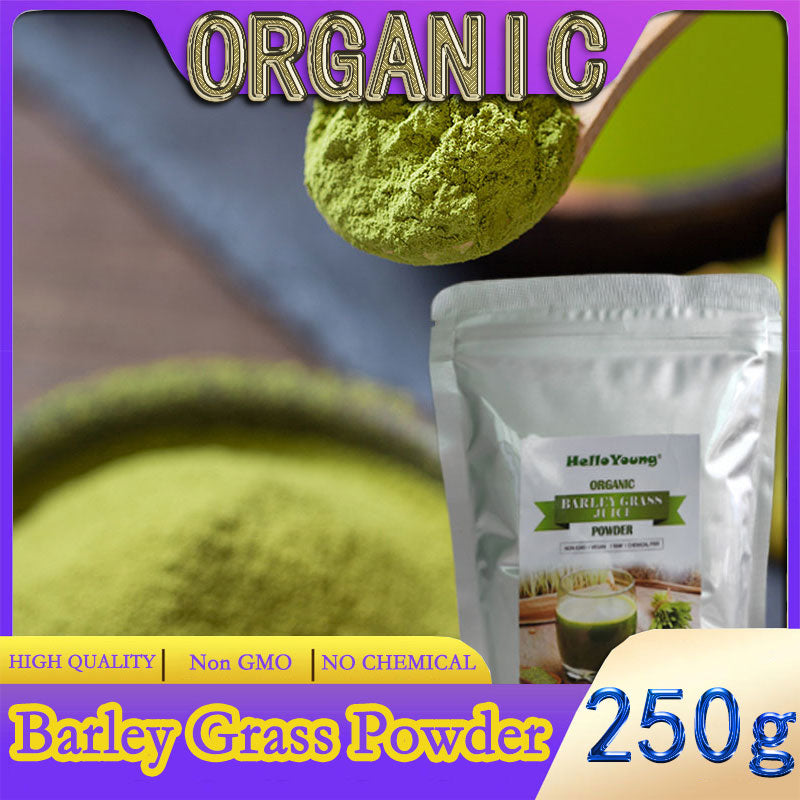 Organic Barley Grass Powder original 250g barley grass official store pure organic barley with Rich Dietary Fiber, No Addtives Main image