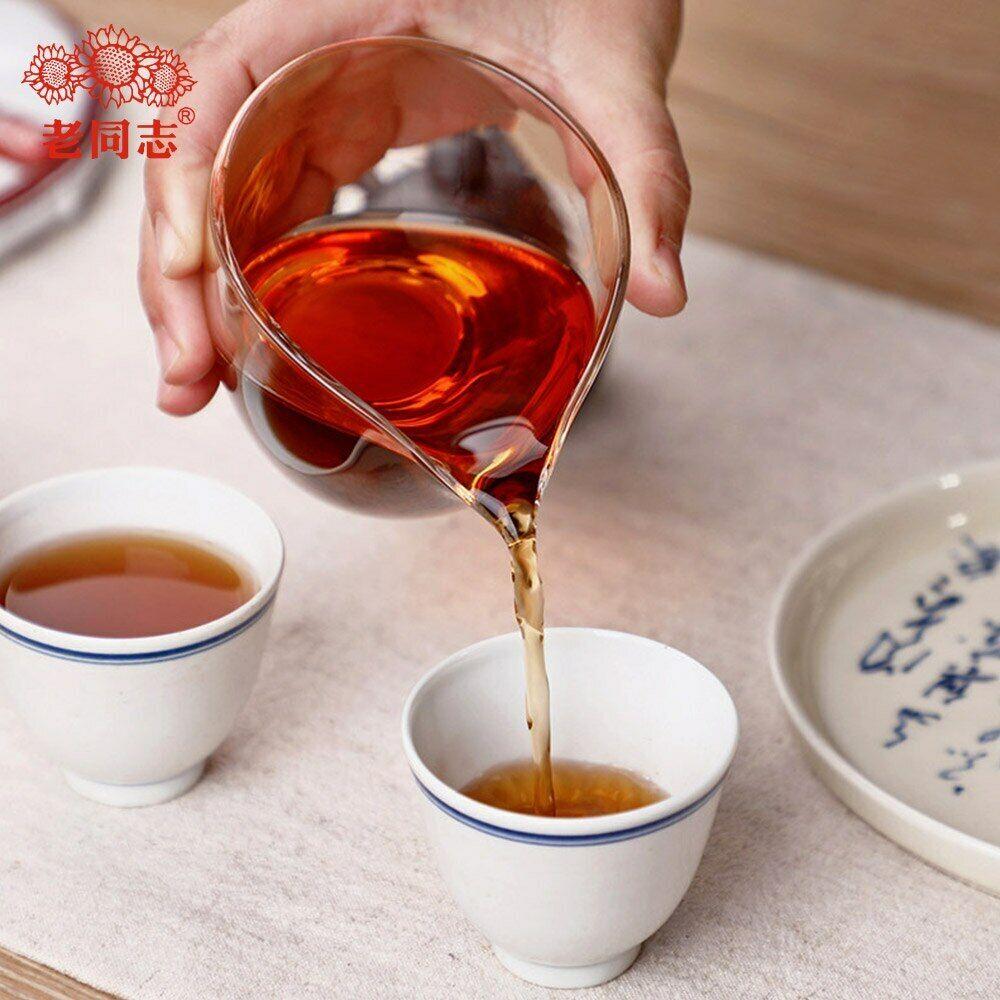 CIFbuy 2021 Haiwan 9978 Ripe Pu-erh Tea (Batch 211) Old Comrade Shu Puer Tea 357g