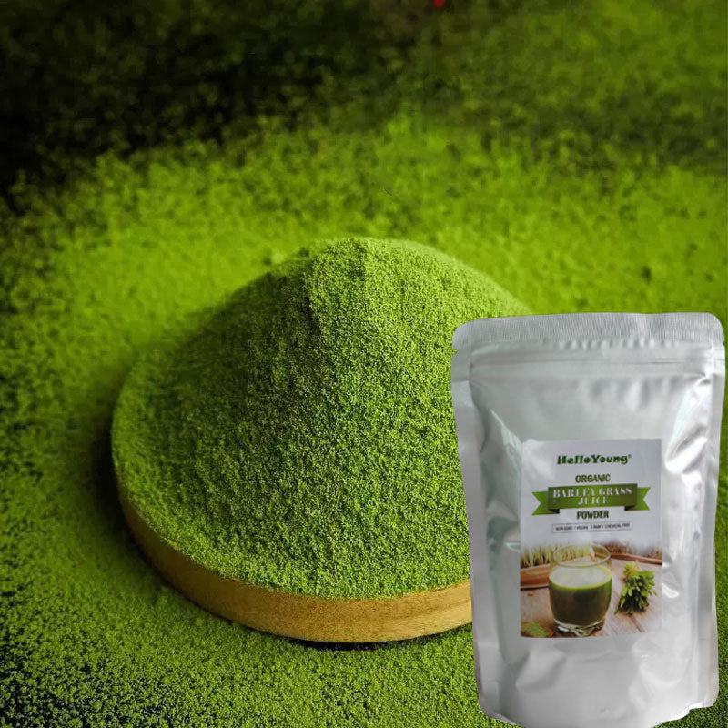 HelloYoung Barley Extract Powder - Barley Grain Powder - Green Superfood Powder - Barley Powder - Greens Powder - Vegan 250 Grams Main image