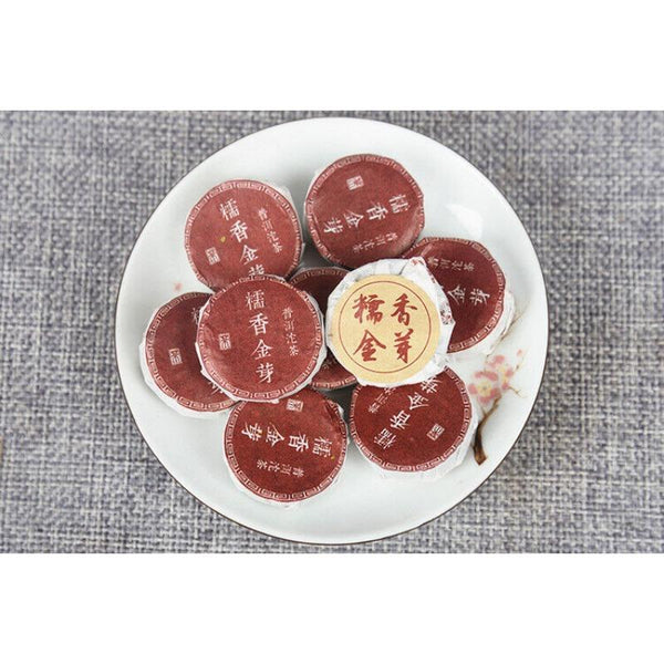 CIFbuy 500g Yunnan Puerh Tea Glutinous Rice Tuo Tea Menghai Golden Bud Mini Tuo Tea