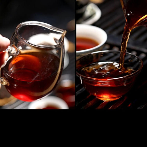 CIFbuy 2499g Ripe Pu erh Tea Cake Yunnan Ruyi Qizi Black Chinese Tea 7 Pieces