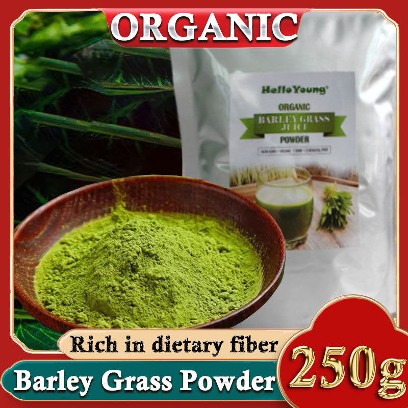 Organic Barley Grass Powder 250g, Green Superfood for Smoothie, 100% Natural Superfood, Vegan, Gluten Free, Non-GMO, Kosher Main image